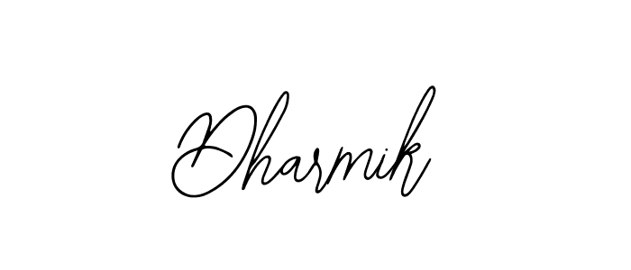 Design your own signature with our free online signature maker. With this signature software, you can create a handwritten (Bearetta-2O07w) signature for name Dharmik. Dharmik signature style 12 images and pictures png