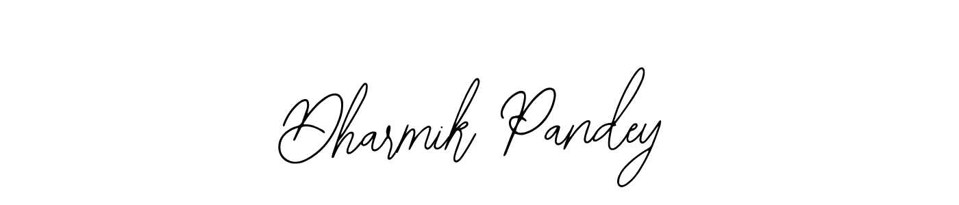 You should practise on your own different ways (Bearetta-2O07w) to write your name (Dharmik Pandey) in signature. don't let someone else do it for you. Dharmik Pandey signature style 12 images and pictures png
