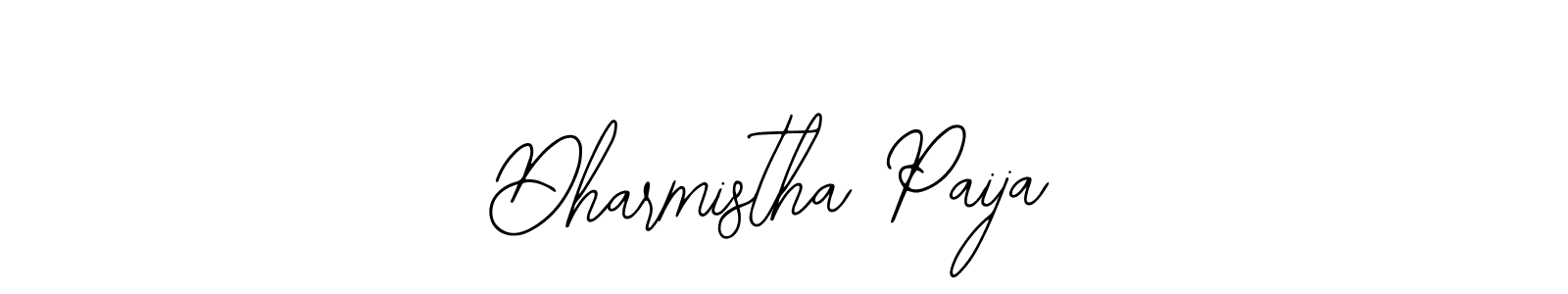 Bearetta-2O07w is a professional signature style that is perfect for those who want to add a touch of class to their signature. It is also a great choice for those who want to make their signature more unique. Get Dharmistha Paija name to fancy signature for free. Dharmistha Paija signature style 12 images and pictures png