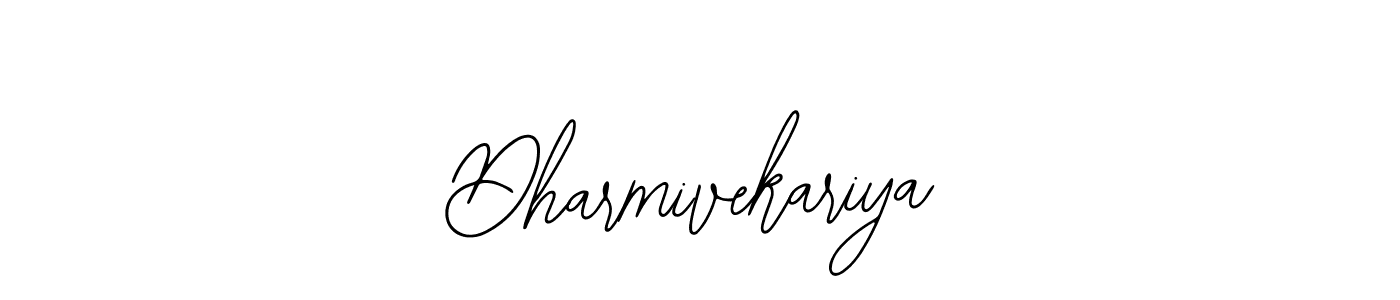 You should practise on your own different ways (Bearetta-2O07w) to write your name (Dharmivekariya) in signature. don't let someone else do it for you. Dharmivekariya signature style 12 images and pictures png