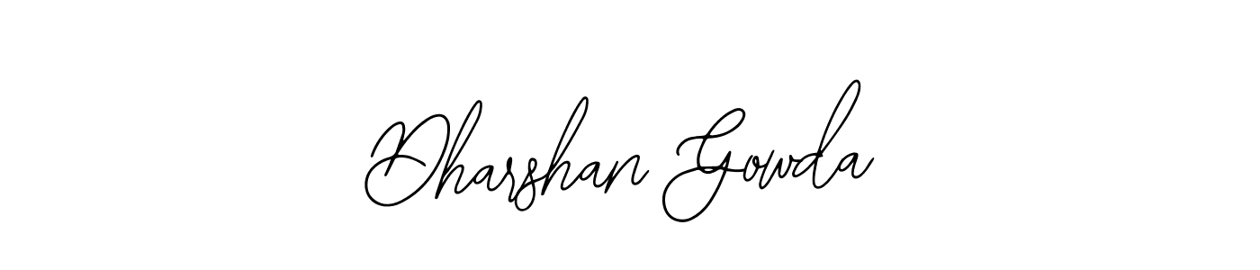 Design your own signature with our free online signature maker. With this signature software, you can create a handwritten (Bearetta-2O07w) signature for name Dharshan Gowda. Dharshan Gowda signature style 12 images and pictures png