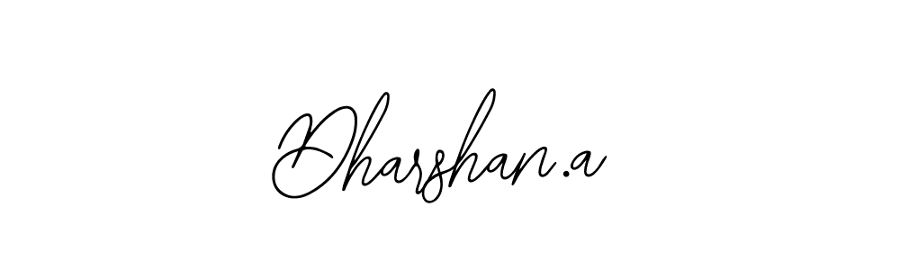 You should practise on your own different ways (Bearetta-2O07w) to write your name (Dharshan.a) in signature. don't let someone else do it for you. Dharshan.a signature style 12 images and pictures png