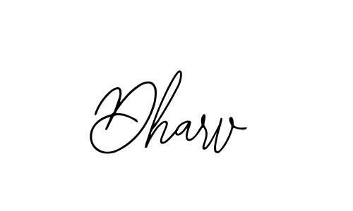 The best way (Bearetta-2O07w) to make a short signature is to pick only two or three words in your name. The name Dharv include a total of six letters. For converting this name. Dharv signature style 12 images and pictures png