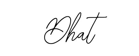 Style your name Dhat with confidence using Bearetta-2O07w signature design. Simple, elegant, and ready for immediate document use. Dhat signature style 12 images and pictures png