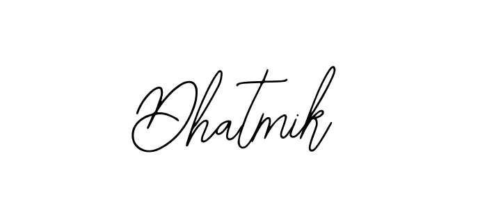 The best way (Bearetta-2O07w) to make a short signature is to pick only two or three words in your name. The name Dhatmik include a total of six letters. For converting this name. Dhatmik signature style 12 images and pictures png