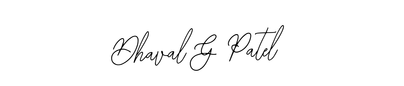 Use a signature maker to create a handwritten signature online. With this signature software, you can design (Bearetta-2O07w) your own signature for name Dhaval G Patel. Dhaval G Patel signature style 12 images and pictures png