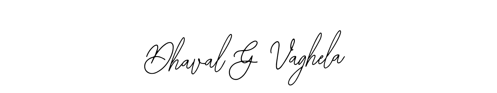 How to make Dhaval G Vaghela signature? Bearetta-2O07w is a professional autograph style. Create handwritten signature for Dhaval G Vaghela name. Dhaval G Vaghela signature style 12 images and pictures png