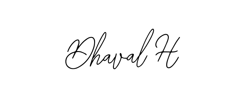 The best way (Bearetta-2O07w) to make a short signature is to pick only two or three words in your name. The name Dhaval H include a total of six letters. For converting this name. Dhaval H signature style 12 images and pictures png