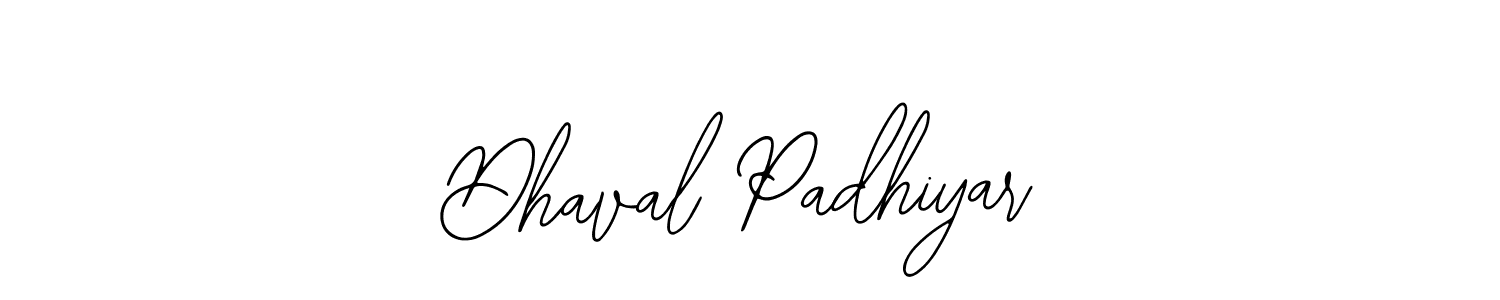 Use a signature maker to create a handwritten signature online. With this signature software, you can design (Bearetta-2O07w) your own signature for name Dhaval Padhiyar. Dhaval Padhiyar signature style 12 images and pictures png