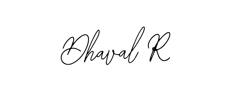 How to make Dhaval R name signature. Use Bearetta-2O07w style for creating short signs online. This is the latest handwritten sign. Dhaval R signature style 12 images and pictures png