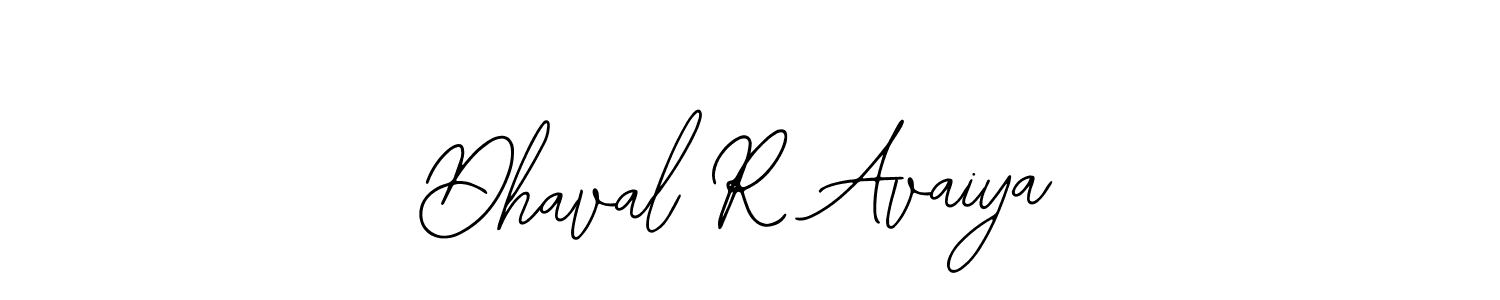 Dhaval R Avaiya stylish signature style. Best Handwritten Sign (Bearetta-2O07w) for my name. Handwritten Signature Collection Ideas for my name Dhaval R Avaiya. Dhaval R Avaiya signature style 12 images and pictures png