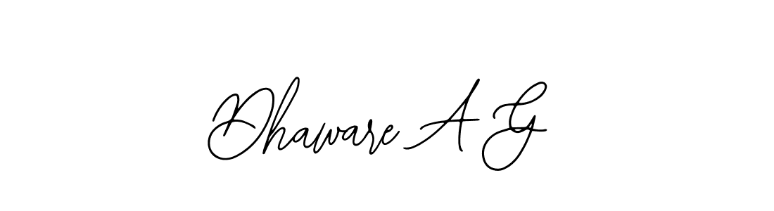 Create a beautiful signature design for name Dhaware A G. With this signature (Bearetta-2O07w) fonts, you can make a handwritten signature for free. Dhaware A G signature style 12 images and pictures png