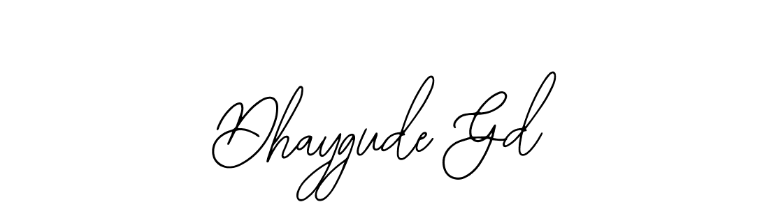 Dhaygude Gd stylish signature style. Best Handwritten Sign (Bearetta-2O07w) for my name. Handwritten Signature Collection Ideas for my name Dhaygude Gd. Dhaygude Gd signature style 12 images and pictures png
