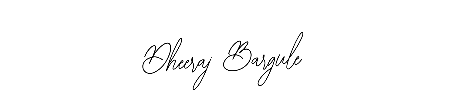 The best way (Bearetta-2O07w) to make a short signature is to pick only two or three words in your name. The name Dheeraj Bargule include a total of six letters. For converting this name. Dheeraj Bargule signature style 12 images and pictures png