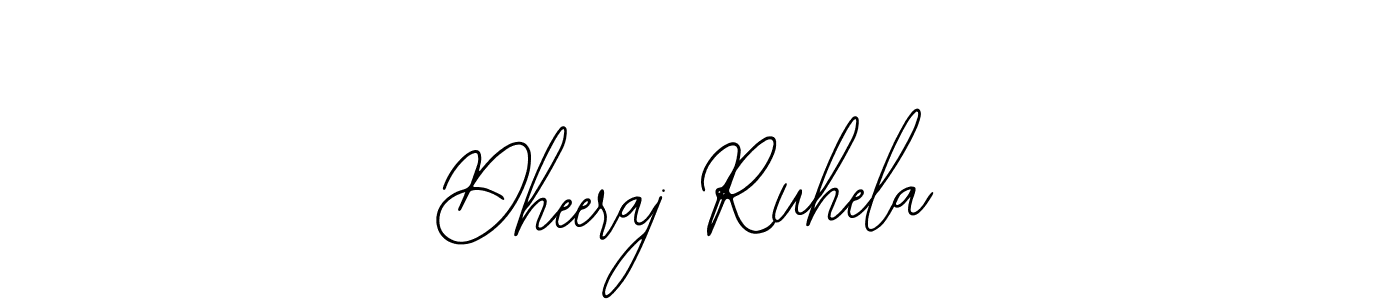 The best way (Bearetta-2O07w) to make a short signature is to pick only two or three words in your name. The name Dheeraj Ruhela include a total of six letters. For converting this name. Dheeraj Ruhela signature style 12 images and pictures png