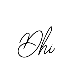 Design your own signature with our free online signature maker. With this signature software, you can create a handwritten (Bearetta-2O07w) signature for name Dhi. Dhi signature style 12 images and pictures png