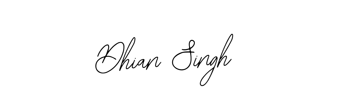 Design your own signature with our free online signature maker. With this signature software, you can create a handwritten (Bearetta-2O07w) signature for name Dhian Singh. Dhian Singh signature style 12 images and pictures png