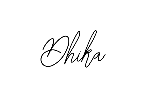 if you are searching for the best signature style for your name Dhika. so please give up your signature search. here we have designed multiple signature styles  using Bearetta-2O07w. Dhika signature style 12 images and pictures png