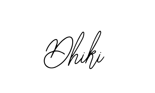 Create a beautiful signature design for name Dhiki. With this signature (Bearetta-2O07w) fonts, you can make a handwritten signature for free. Dhiki signature style 12 images and pictures png