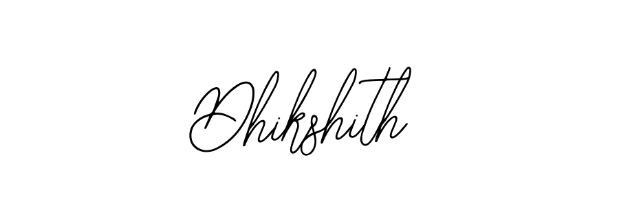 if you are searching for the best signature style for your name Dhikshith. so please give up your signature search. here we have designed multiple signature styles  using Bearetta-2O07w. Dhikshith signature style 12 images and pictures png