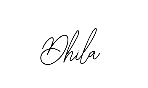 Design your own signature with our free online signature maker. With this signature software, you can create a handwritten (Bearetta-2O07w) signature for name Dhila. Dhila signature style 12 images and pictures png