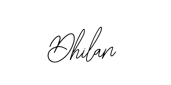 Use a signature maker to create a handwritten signature online. With this signature software, you can design (Bearetta-2O07w) your own signature for name Dhilan. Dhilan signature style 12 images and pictures png