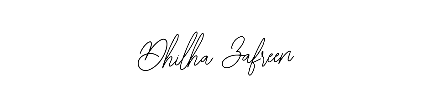 Bearetta-2O07w is a professional signature style that is perfect for those who want to add a touch of class to their signature. It is also a great choice for those who want to make their signature more unique. Get Dhilha Zafreen name to fancy signature for free. Dhilha Zafreen signature style 12 images and pictures png
