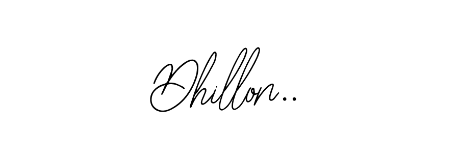 Dhillon.. stylish signature style. Best Handwritten Sign (Bearetta-2O07w) for my name. Handwritten Signature Collection Ideas for my name Dhillon... Dhillon.. signature style 12 images and pictures png