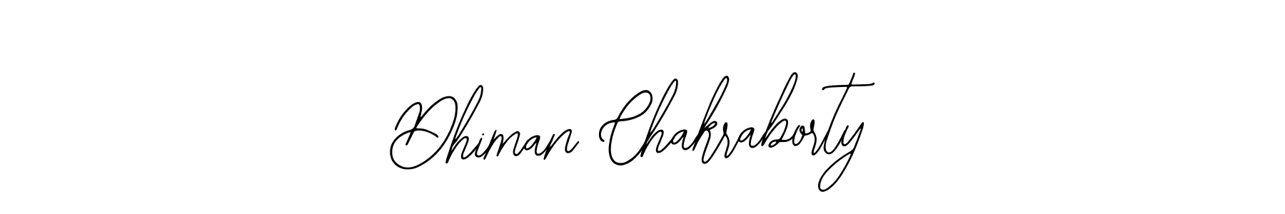 You should practise on your own different ways (Bearetta-2O07w) to write your name (Dhiman Chakraborty) in signature. don't let someone else do it for you. Dhiman Chakraborty signature style 12 images and pictures png