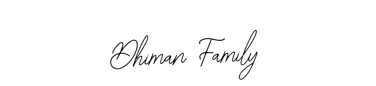 Also You can easily find your signature by using the search form. We will create Dhiman Family name handwritten signature images for you free of cost using Bearetta-2O07w sign style. Dhiman Family signature style 12 images and pictures png