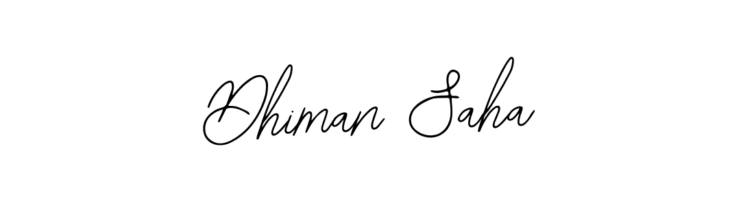 You should practise on your own different ways (Bearetta-2O07w) to write your name (Dhiman Saha) in signature. don't let someone else do it for you. Dhiman Saha signature style 12 images and pictures png