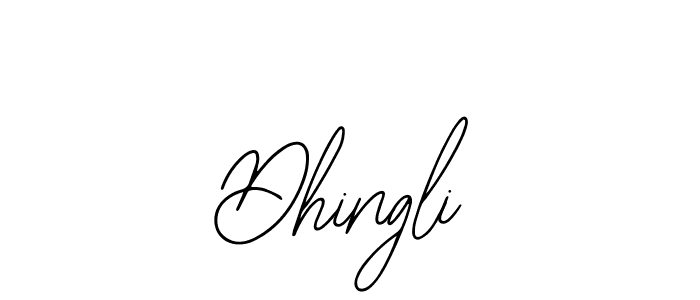 if you are searching for the best signature style for your name Dhingli. so please give up your signature search. here we have designed multiple signature styles  using Bearetta-2O07w. Dhingli signature style 12 images and pictures png