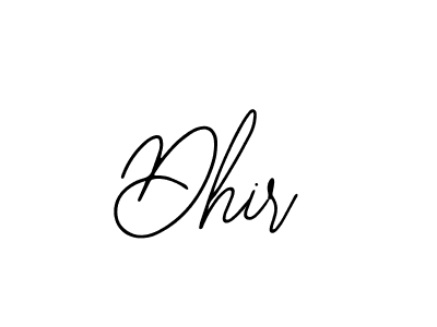 Create a beautiful signature design for name Dhir. With this signature (Bearetta-2O07w) fonts, you can make a handwritten signature for free. Dhir signature style 12 images and pictures png