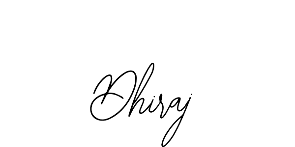 Also we have Dhiraj name is the best signature style. Create professional handwritten signature collection using Bearetta-2O07w autograph style. Dhiraj signature style 12 images and pictures png