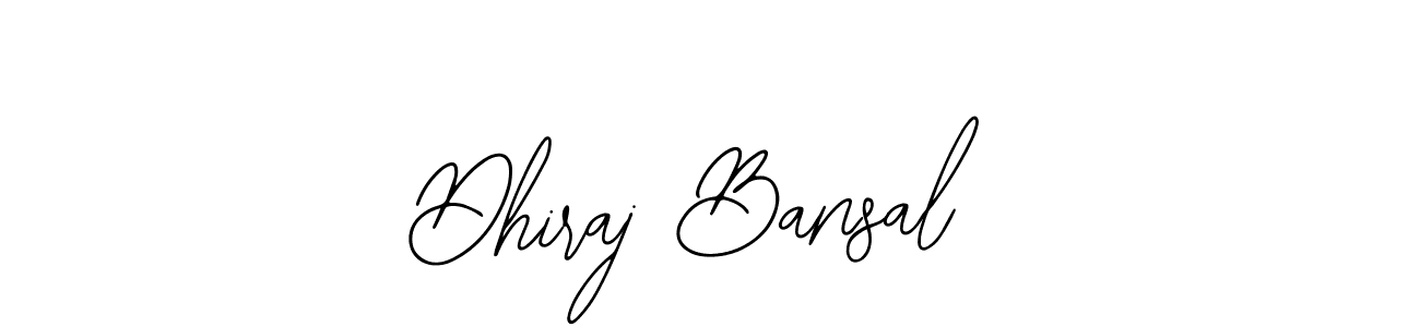Make a beautiful signature design for name Dhiraj Bansal. With this signature (Bearetta-2O07w) style, you can create a handwritten signature for free. Dhiraj Bansal signature style 12 images and pictures png