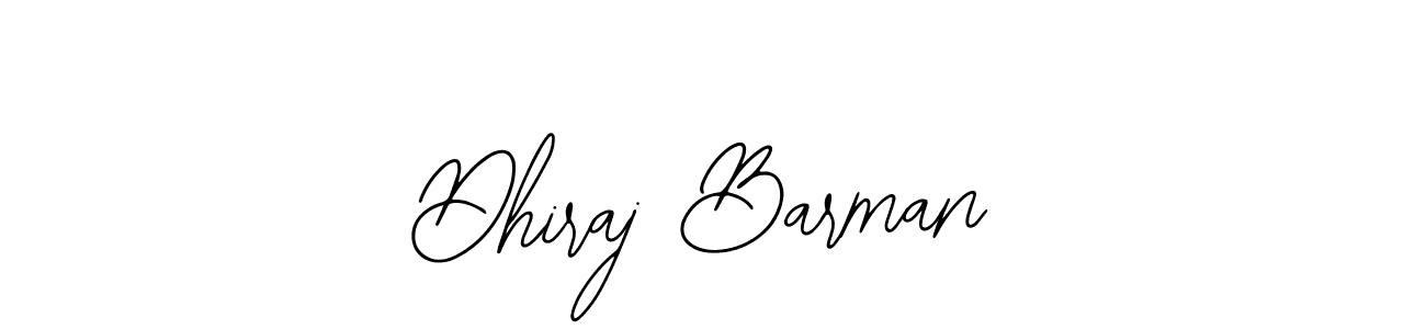 How to make Dhiraj Barman name signature. Use Bearetta-2O07w style for creating short signs online. This is the latest handwritten sign. Dhiraj Barman signature style 12 images and pictures png
