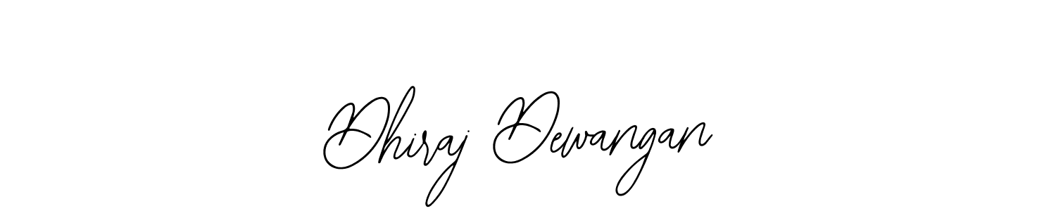 Also we have Dhiraj Dewangan name is the best signature style. Create professional handwritten signature collection using Bearetta-2O07w autograph style. Dhiraj Dewangan signature style 12 images and pictures png