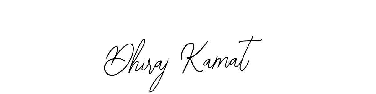 The best way (Bearetta-2O07w) to make a short signature is to pick only two or three words in your name. The name Dhiraj Kamat include a total of six letters. For converting this name. Dhiraj Kamat signature style 12 images and pictures png