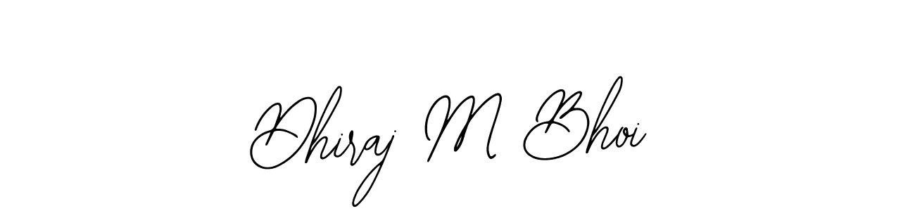 This is the best signature style for the Dhiraj M Bhoi name. Also you like these signature font (Bearetta-2O07w). Mix name signature. Dhiraj M Bhoi signature style 12 images and pictures png