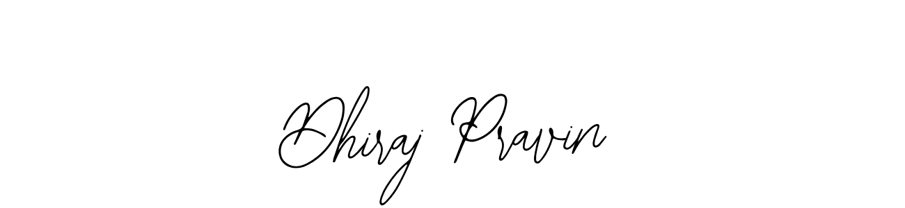 The best way (Bearetta-2O07w) to make a short signature is to pick only two or three words in your name. The name Dhiraj Pravin include a total of six letters. For converting this name. Dhiraj Pravin signature style 12 images and pictures png