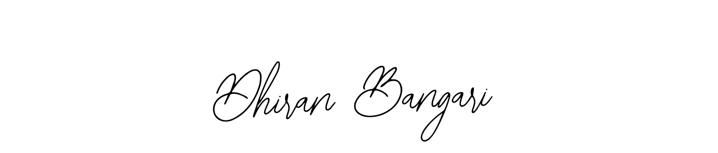 Bearetta-2O07w is a professional signature style that is perfect for those who want to add a touch of class to their signature. It is also a great choice for those who want to make their signature more unique. Get Dhiran Bangari name to fancy signature for free. Dhiran Bangari signature style 12 images and pictures png