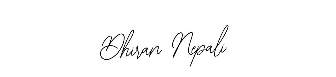 The best way (Bearetta-2O07w) to make a short signature is to pick only two or three words in your name. The name Dhiran Nepali include a total of six letters. For converting this name. Dhiran Nepali signature style 12 images and pictures png