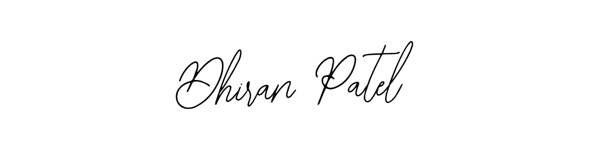 Also You can easily find your signature by using the search form. We will create Dhiran Patel name handwritten signature images for you free of cost using Bearetta-2O07w sign style. Dhiran Patel signature style 12 images and pictures png