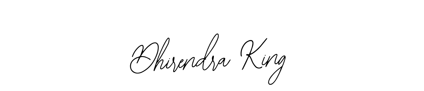 You should practise on your own different ways (Bearetta-2O07w) to write your name (Dhirendra King) in signature. don't let someone else do it for you. Dhirendra King signature style 12 images and pictures png