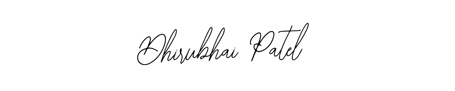 Design your own signature with our free online signature maker. With this signature software, you can create a handwritten (Bearetta-2O07w) signature for name Dhirubhai Patel. Dhirubhai Patel signature style 12 images and pictures png