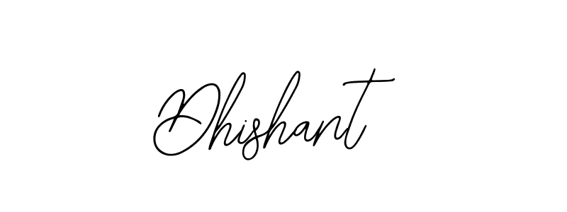 How to make Dhishant name signature. Use Bearetta-2O07w style for creating short signs online. This is the latest handwritten sign. Dhishant signature style 12 images and pictures png