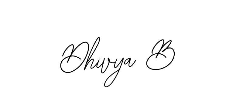 Make a beautiful signature design for name Dhivya B. Use this online signature maker to create a handwritten signature for free. Dhivya B signature style 12 images and pictures png