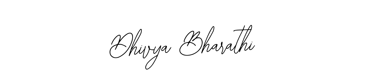 You should practise on your own different ways (Bearetta-2O07w) to write your name (Dhivya Bharathi) in signature. don't let someone else do it for you. Dhivya Bharathi signature style 12 images and pictures png