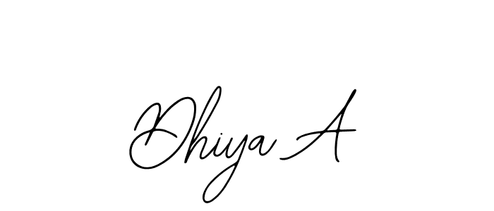 if you are searching for the best signature style for your name Dhiya A. so please give up your signature search. here we have designed multiple signature styles  using Bearetta-2O07w. Dhiya A signature style 12 images and pictures png