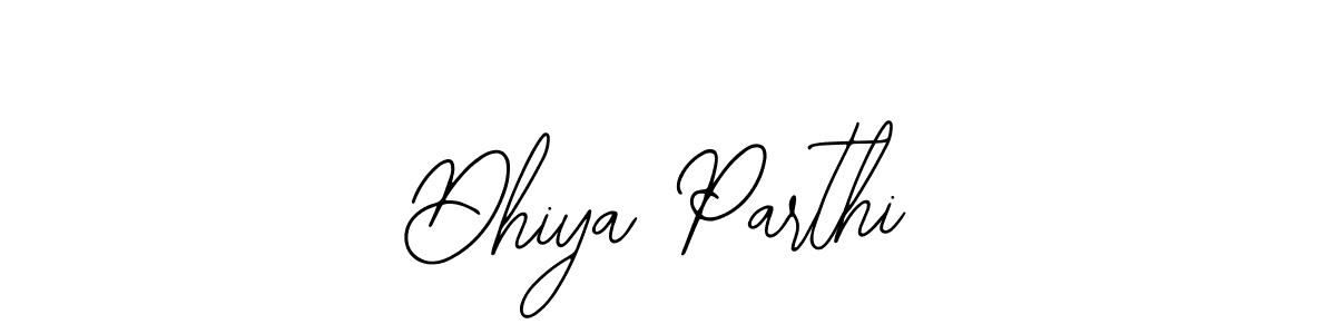 You should practise on your own different ways (Bearetta-2O07w) to write your name (Dhiya Parthi) in signature. don't let someone else do it for you. Dhiya Parthi signature style 12 images and pictures png